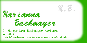 marianna bachmayer business card